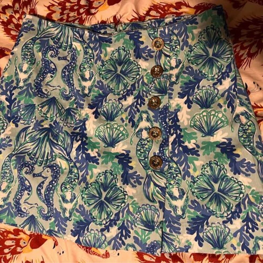 Seahorses and mermaids skort 0